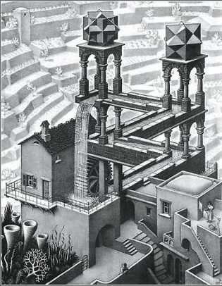 Waterfall, de M. C. Escher