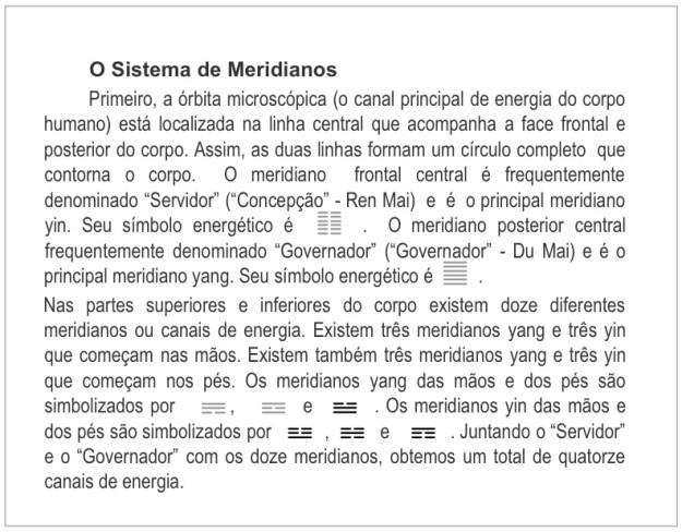 I Ching - Sistema dos Meridianos