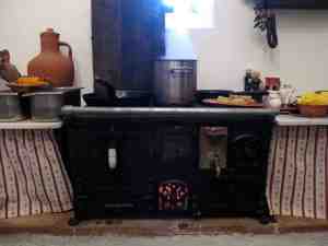 antigo fogão a lenha